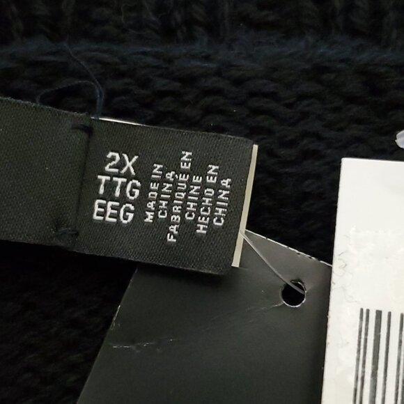 Lauren Ralph Lauren Plus Size Fair Isle Cotton Shawl Collar Cardigan Size 2X - Picture 10 of 16